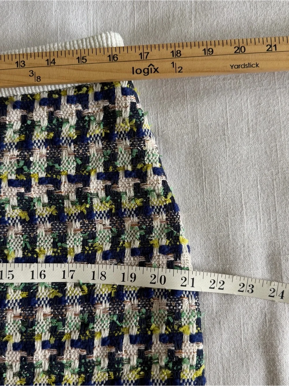 Kate Spade New York Skirt Womens 12 Pop Tweed Multicolor Plaid A-Line Mini Lined